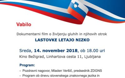 14. 11. 2018 Dan Slovenskega znakovnega jezika Ljubljana