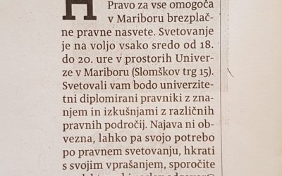 Brezplačno pravno svetovanje