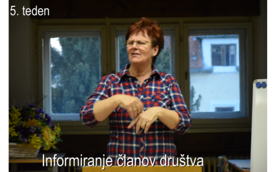 Obvestila in vabila: