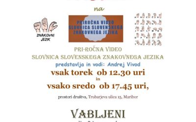 Vabilo na priročno video slovnico v SZJ