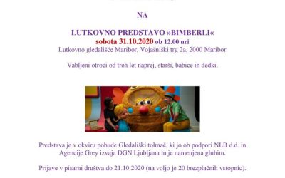 31.10.2020 Vabilo-Lutkovna predstava