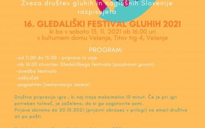 Vabilo Gledališki festival 2021