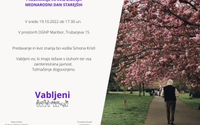 Vabilo MEDNARODNI DAN STAREJŠIH