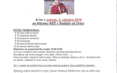 Vabilo – ribiški car 2019