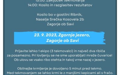 23. 9. 2023 Ribiški turnir Zagorje ob Savi